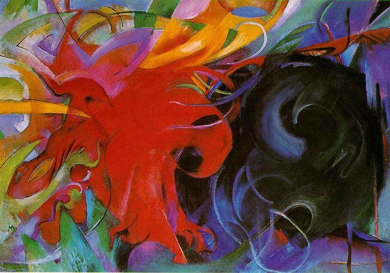 Franz Marc Fighting Forms, 1914